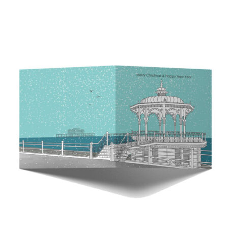 Brighton Bandstand Landscape Christmas Card